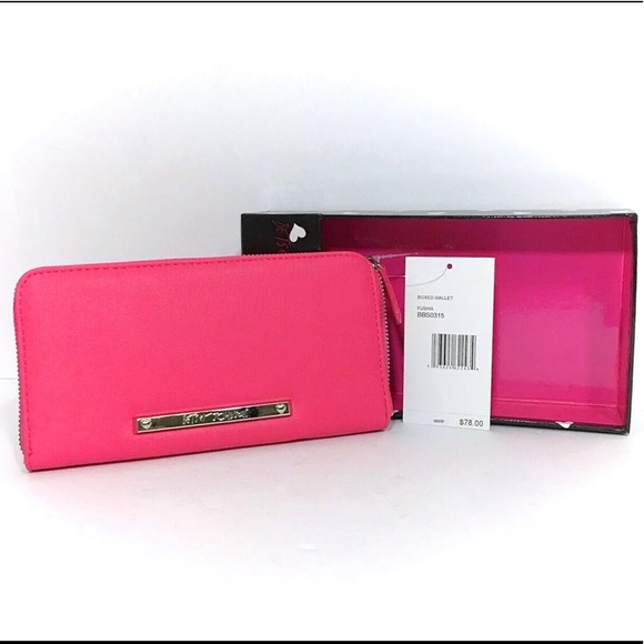 Betsey Johnson Pink Wallet Phone Clutch Bag NWT - Picture 5 of 8